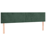 Cadre de lit sans matelas vert foncé 120x190 cm velours