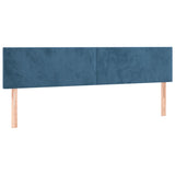 Bed frame without mattress dark blue 120x190 cm velvet