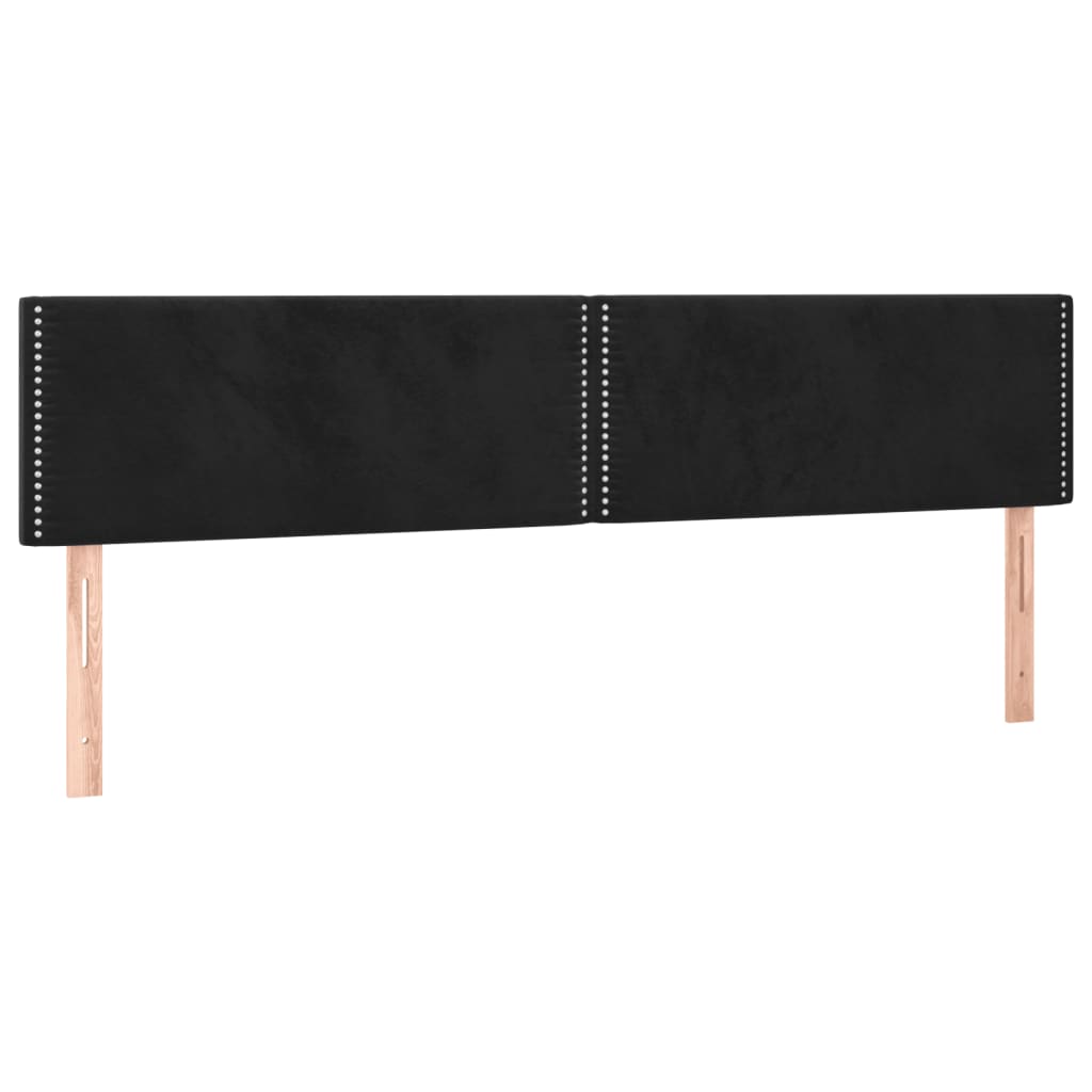 Cadre de lit sans matelas noir 120x190 cm velours