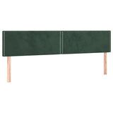 Cadre de lit sans matelas vert foncé 120x190 cm velours