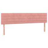 Cadre de lit sans matelas rose 120x190 cm velours