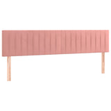 Cadre de lit sans matelas rose 120x190 cm velours