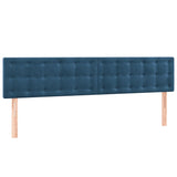 Bed frame without mattress dark blue 120x190 cm velvet