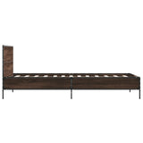 Cadre de lit sans matelas chêne marron 100x200 cm