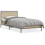 Bed frame without mattress sonoma oak 75x190 cm