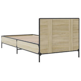 Bed frame without mattress sonoma oak 75x190 cm