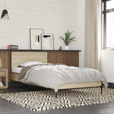 Bed frame without mattress sonoma oak 75x190 cm