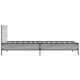 Cadre de lit sans matelas sonoma gris 75x190 cm