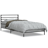 Cadre de lit sans matelas sonoma gris 100x200 cm