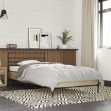 Bed frame without mattress sonoma oak 75x190 cm