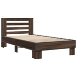 Cadre de lit sans matelas chêne marron 100x200 cm