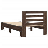 Cadre de lit sans matelas chêne marron 90x200 cm