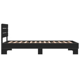 Bed frame without mattress black 100x200 cm