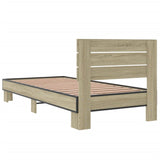 Bed frame without mattress sonoma oak 90x200 cm