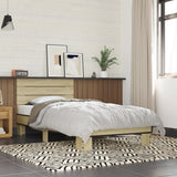 Bed frame without mattress sonoma oak 75x190 cm