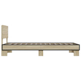 Cadre de lit sans matelas chêne sonoma 100x200 cm