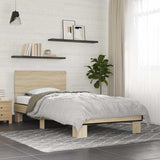 Bed frame without mattress sonoma oak 75x190 cm