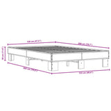 Bettgestell ohne Matratze schwarz 120x200 cm