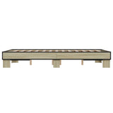 Bed frame without mattress sonoma oak 120x200 cm