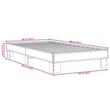 Bed frame without mattress black 100x200 cm