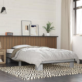 Bed frame without mattress sonoma gray 100x200 cm