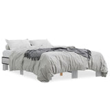 Cadre de lit sans matelas sonoma gris 135x190 cm