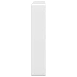 Supports d'étagères pour lavabo 2 pcs blanc rectangulaire acier