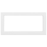 Supports d'étagères pour lavabo 2 pcs blanc rectangulaire acier