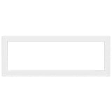 Supports d'étagères pour lavabo 2 pcs blanc rectangulaire acier