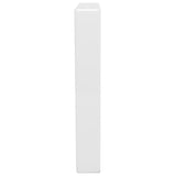 Supports d'étagères pour lavabo 2 pcs blanc rectangulaire acier