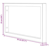 Supports d'étagères pour lavabo 2 pcs blanc rectangulaire acier