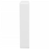 Supports d'étagères pour lavabo 2 pcs blanc trapèze acier