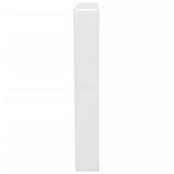 Supports d'étagères pour lavabo 2 pcs blanc trapèze acier