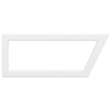 Supports d'étagères pour lavabo 2 pcs blanc trapèze acier