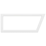 Supports d'étagères pour lavabo 2 pcs blanc trapèze acier