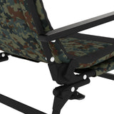 Chaise de pêche avec accoudoir pliable camouflage