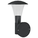 Outdoor wall lights 2 pcs black stainless steel