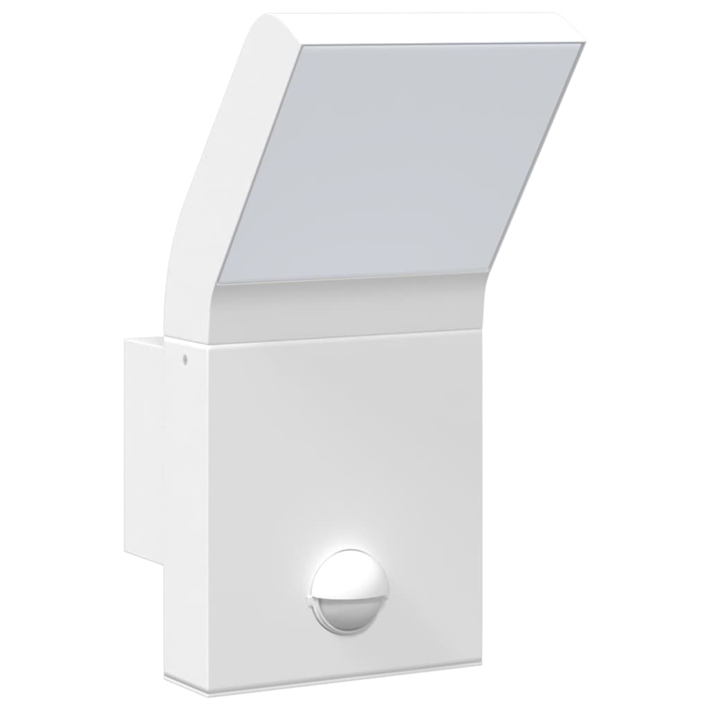 LED outdoor wall light with sensors white