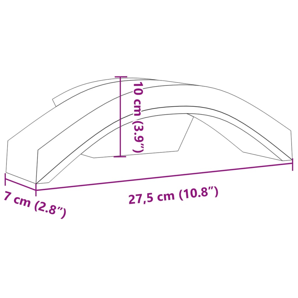 Appliques murales LED d'extérieur 2 pcs blanc