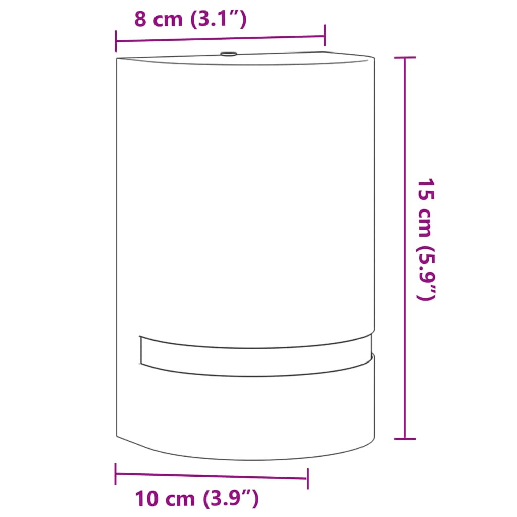 Applique murale d'extérieur aluminium moulé sous pression