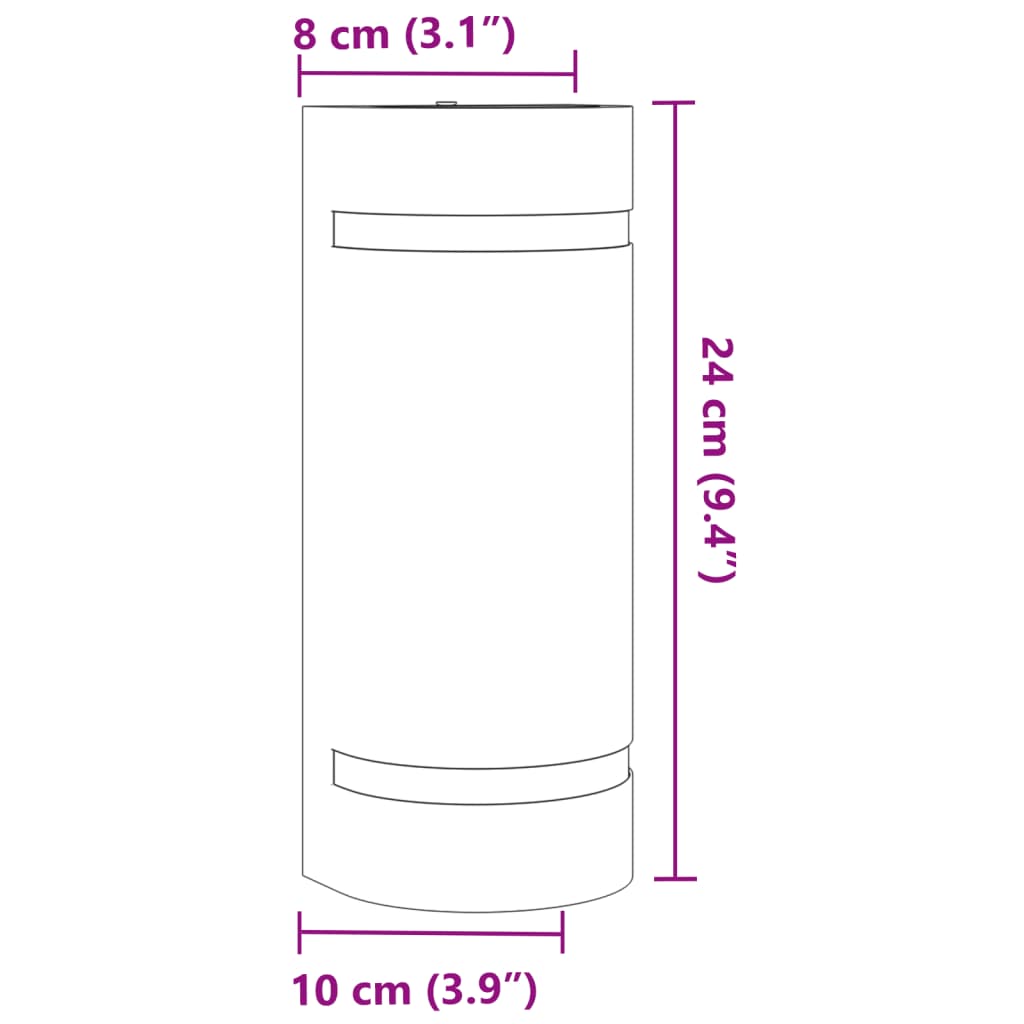 Applique murale d'extérieur aluminium moulé sous pression