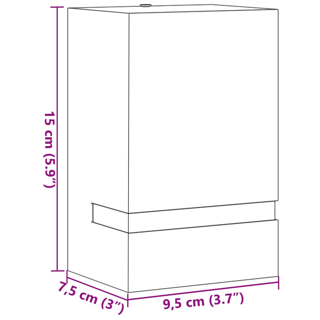 Applique murale d'extérieur argenté acier inoxydable