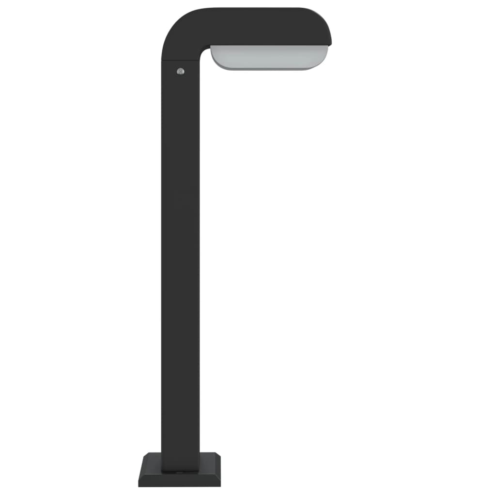 Lampadaires d'extérieur 3pcs noir aluminium moulé sous pression