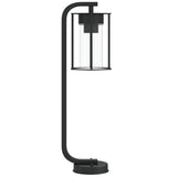 Lampadaires d'extérieur 3 pcs noir 60 cm acier inoxydable