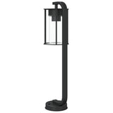 Lampadaires d'extérieur 3 pcs noir 60 cm acier inoxydable