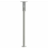 Lampadaire d'extérieur argenté 100 cm acier inoxydable