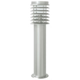 Outdoor floor lamps with sensors 3 pcs stainless steel