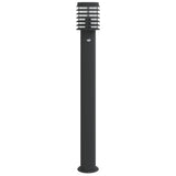 Outdoor floor lamp with black sensor 110cm stainless steel