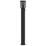 Outdoor floor lamp with black sensor 110cm stainless steel