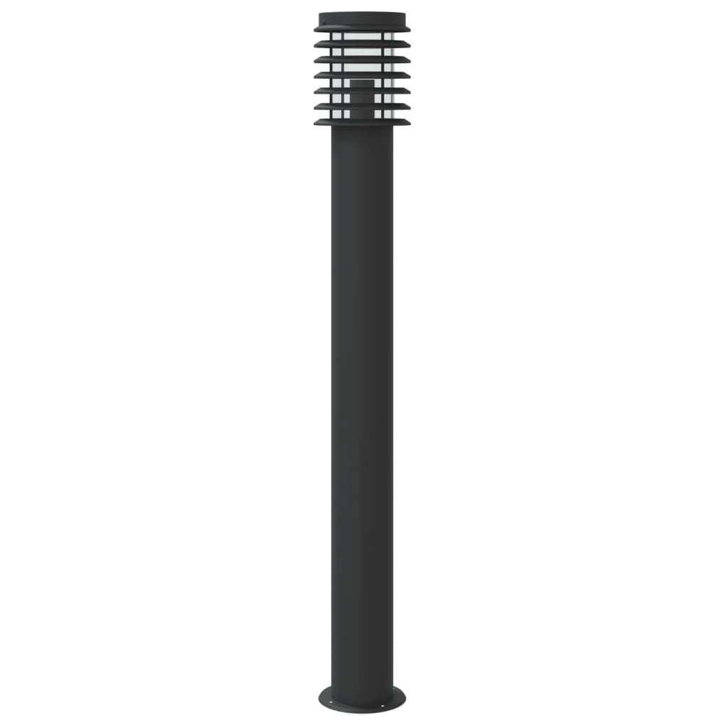 Outdoor floor lamp with black sensor 110cm stainless steel